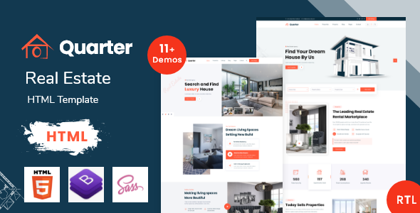 Quarter – Real Estate HTML Template