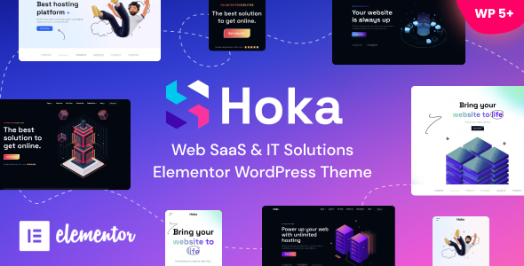 Hoka – Web SaaS & Hosting IT Solutions WordPress Theme