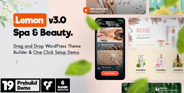 Lemon – Spa & Beauty Responsive Multi-Purpose WordPress Theme