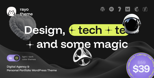 Rayo – Digital Agency & Personal Portfolio WordPress Theme
