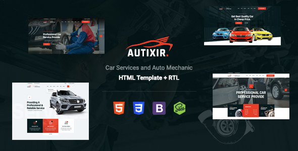 Autixir – Auto Parts Shop Car Accessories Bootstrap Template