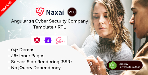 Naxai – Angular 19 Cyber Security Services Agency Template
