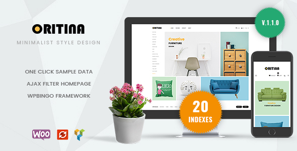 Oritina – Minimal Furniture WooCommerce WordPress Theme