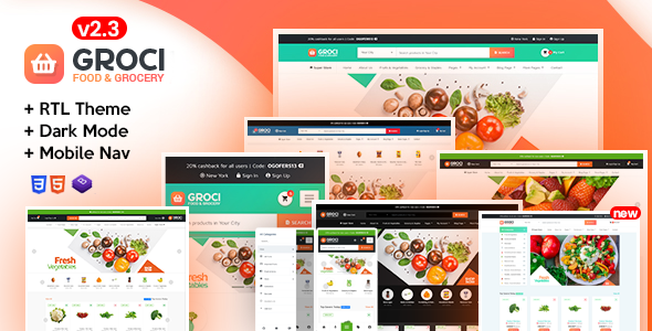Groci – Organic Food & Grocery Market Template