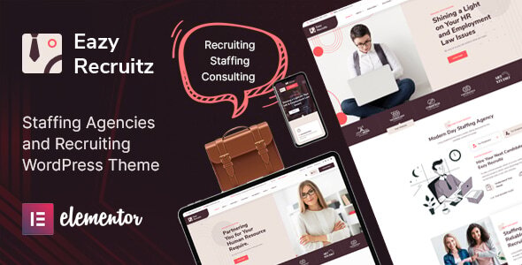 Eazy Recruitz – Staffing Agencies WordPress Theme