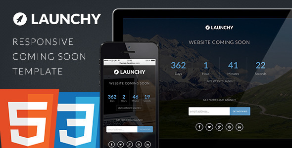 Launchy – Responsive Coming Soon Template