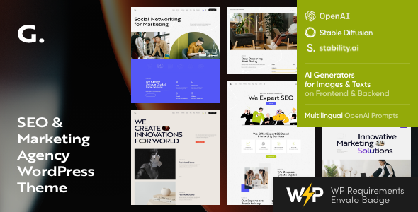 Granola – SEO & Marketing Agency WordPress Theme