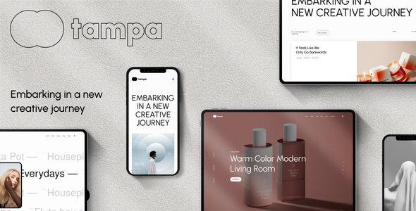Tampa – Minimal & Modern Portfolio WordPress Theme