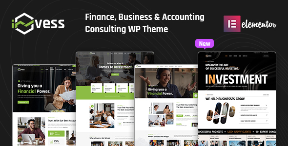 Invess – Accounting & Finance Consulting WordPress Theme