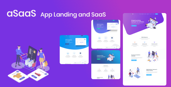App Landing and SaaS HTML Tempalte – aSaaS