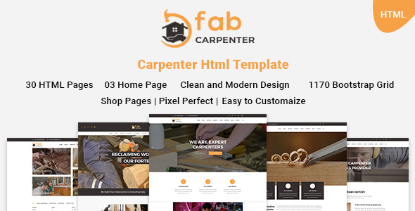 Fab Carpenter – Carpenter, Wood Carpentry HTML5 Template