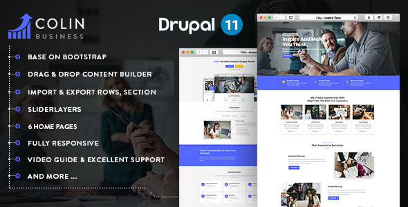 Colin – Responsive Multipurpose Business Drupal 11.3 Theme