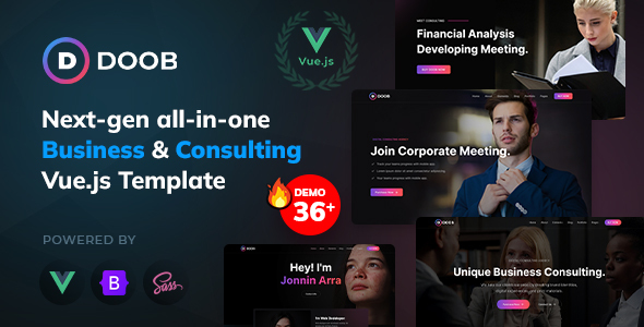 Doob – Business and Consulting Vue JS Template