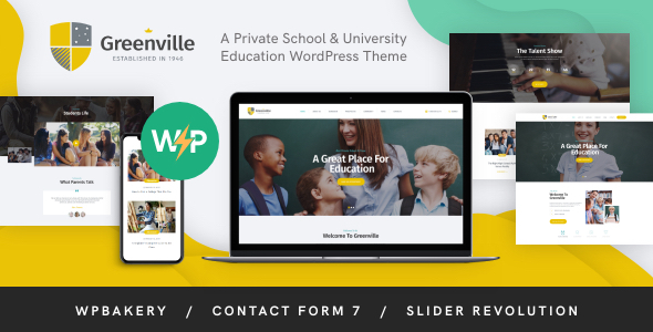Greenville – Private School, College & University WordPress Theme