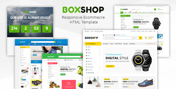 Boxshop – Responsive Ecommerce HTML5 Template