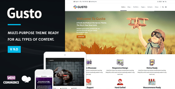 Gusto – Vanguard WordPress Theme