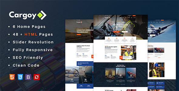 Cargoy – Logistics & Transportation HTML Template