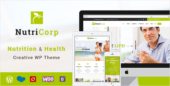 Nutricorp – Nutrition & Health Creative WordPress Theme