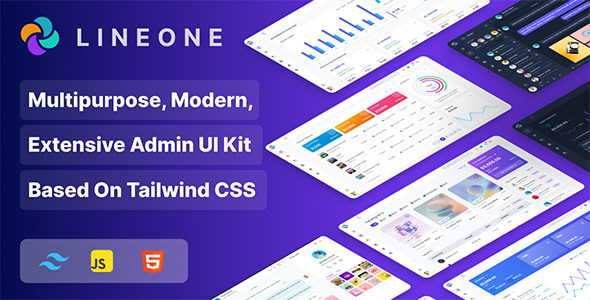 Lineone – Tailwind CSS  Admin Template, HTML + Laravel