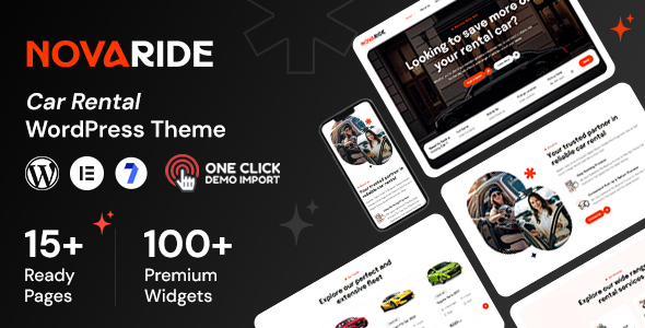 Novaride – Car Rental WordPress Theme