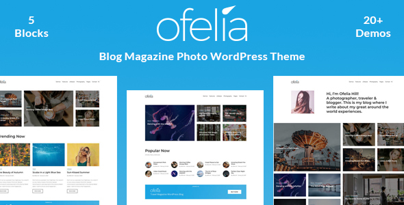 Ofelia – Travel Blog WordPress Theme
