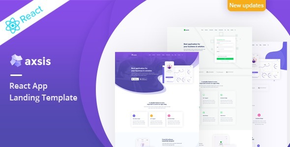 axsis – React App Landing Template