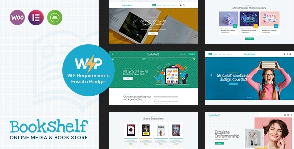 Bookshelf – Books & Media Online Store WordPress Theme