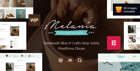 Melania – Blog about Handmade & Crafts WordPress Theme + Shop