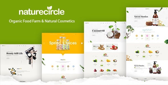 Naturecircle – Organic Food & Beauty Shop HTML Template