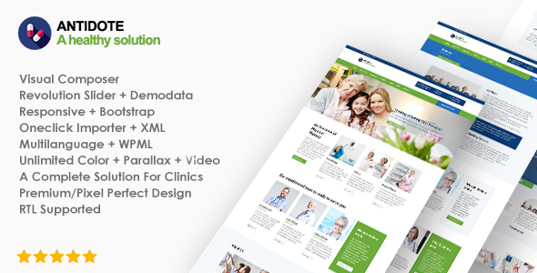 Antidote – Health & Medical WordPress Theme