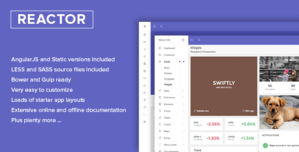 Reactor – Bootstrap Admin Template