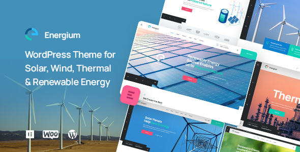 Energium – Alternative & Renewable Energy WordPress Theme