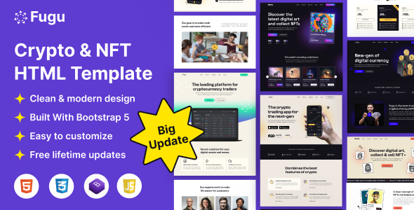 Fugu – NFT & Crypto Html Template