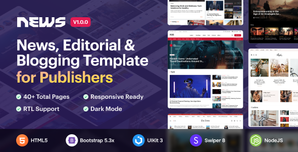 News5 – News & Magazine HTML5 Template