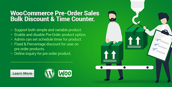 WooCommerce Pre-Order Plugin – Bulk Discounts & Countdown Timer