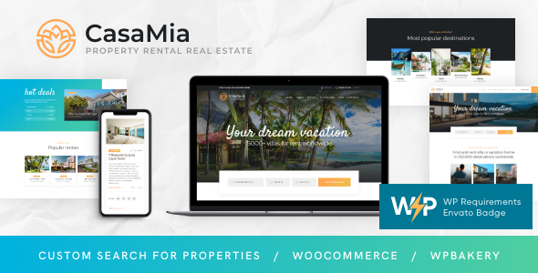 CasaMia – Property Rental Real Estate WordPress Theme