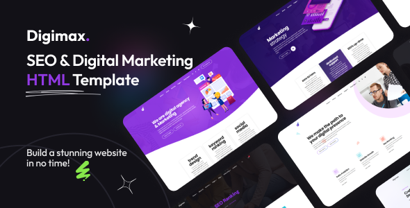 SEO & Digital Marketing Agency Template – Digimax