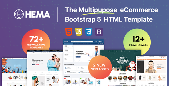 Hema – Multipurpose eCommerce Bootstrap5 Html Template