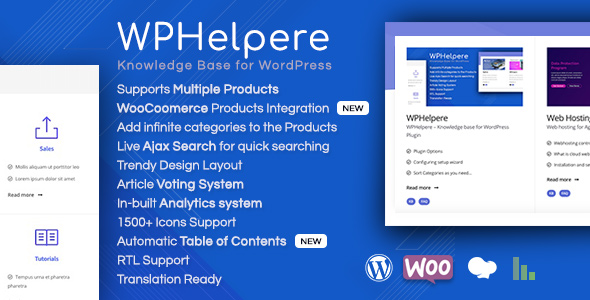 WPHelpere Knowledge Base for WordPress plugin