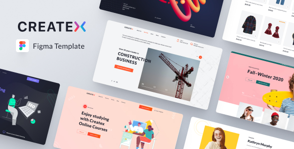 Createx – Multipurpose Website Templates for Figma