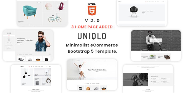 Uniqlo – Minimal HTML Template