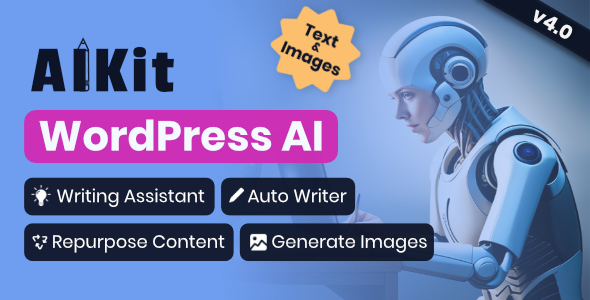 AIKit – WordPress AI Automatic Writer, Chatbot, Writing Assistant & Content Repurposer / OpenAI GPT