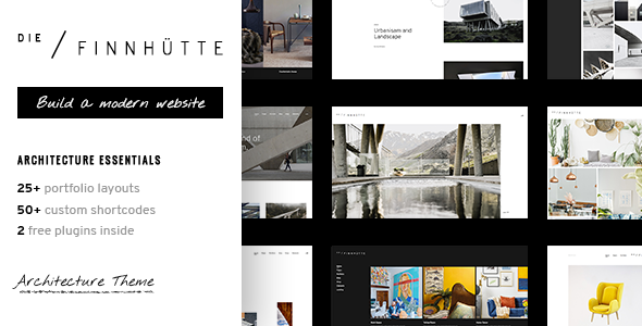 Die Finnhütte – Modern Architecture and Interior Design WordPress Theme
