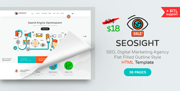 Seosight – SEO, Digital Marketing Agency HTML Template