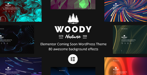 Woody – Elementor Coming Soon WordPress Theme