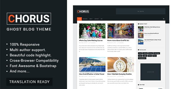 Chorus – Blog and Magazine Ghost Theme