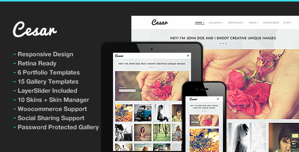 Cesar – Photography WordPress