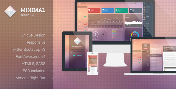 Minimal – Responsive Admin Template