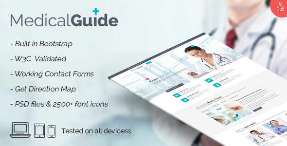 MedicalGuide – Responsive HTML Template