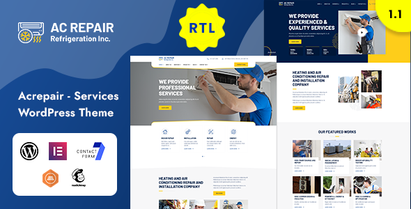 Acrepair – Air Conditioning Services WordPress Theme
